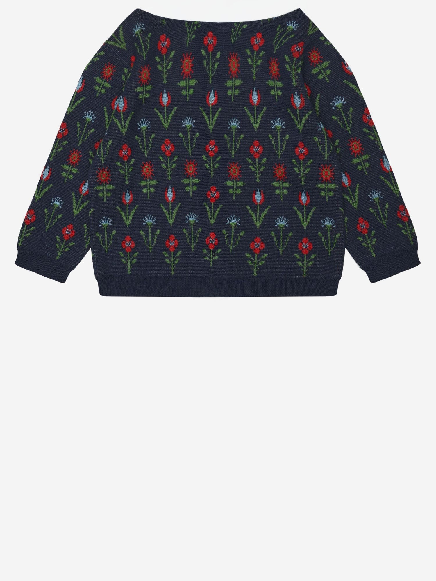 FUB KIDS CARDIGAN IN COTONE CON MOTIVO FLOREALE, view 2