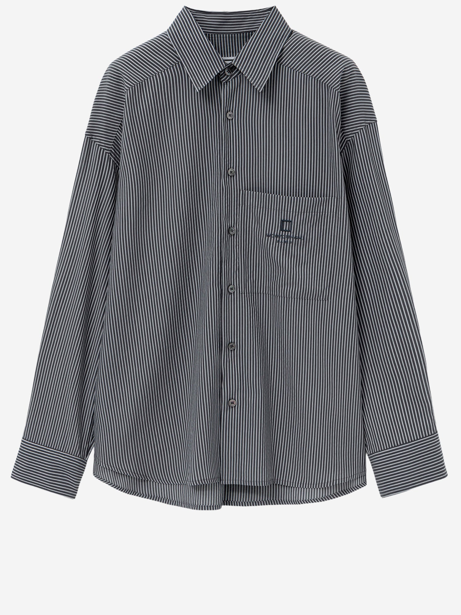 WOOYOUNGMI CAMICIA IN MISTO COTONE CON MOTIVO A RIGHE