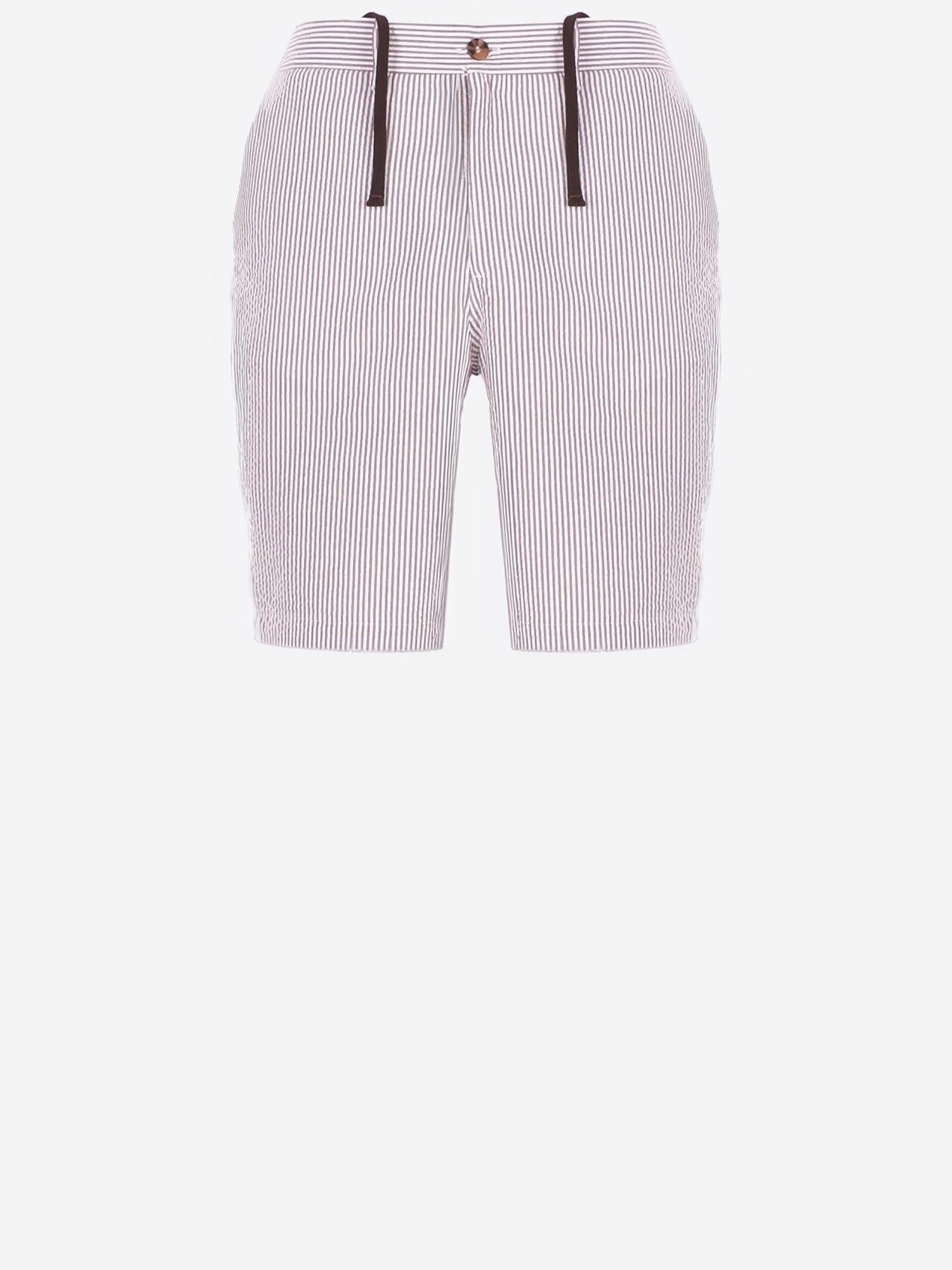 MC2 SAINT BARTH PANTALONI CORTI IN COTONE A RIGHE