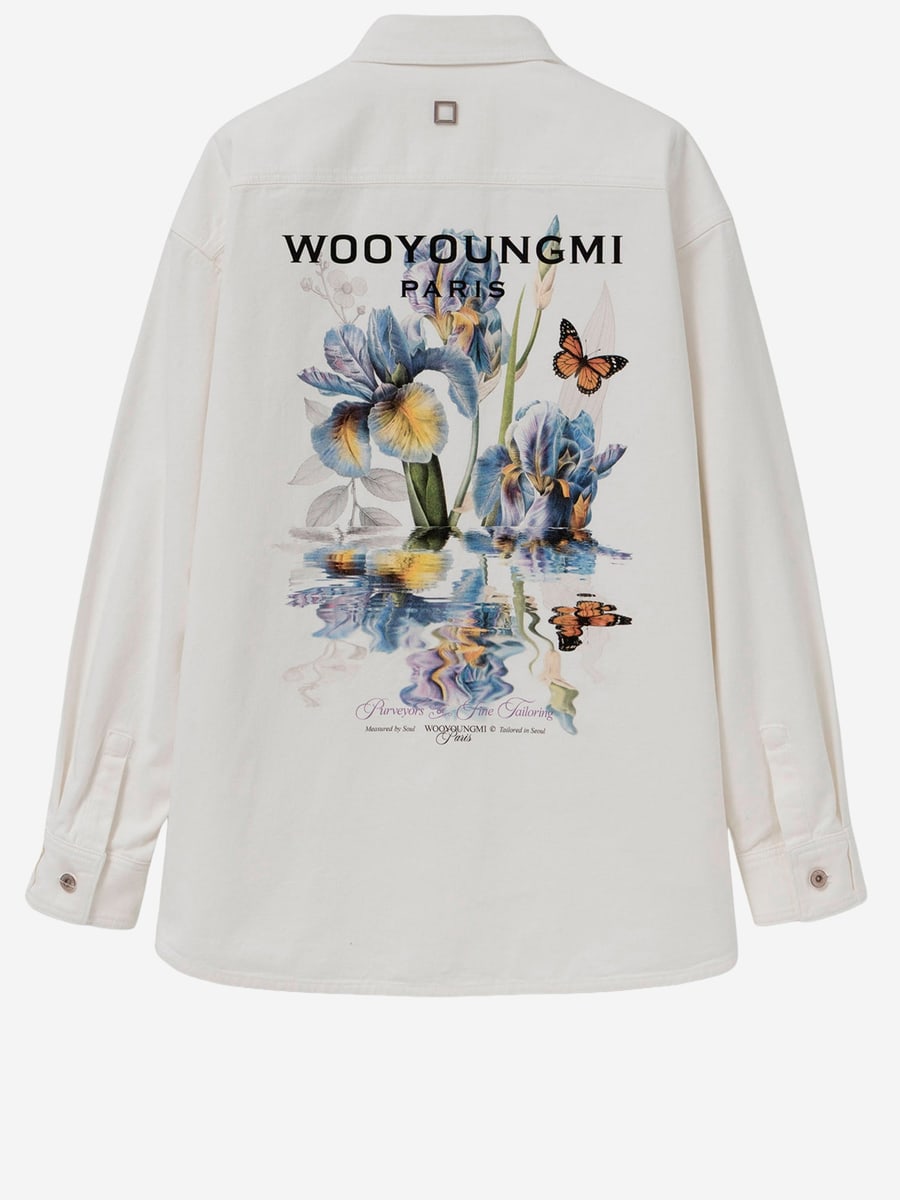 WOOYOUNGMI CAMICIA IN COTONE CON LOGO, view 2