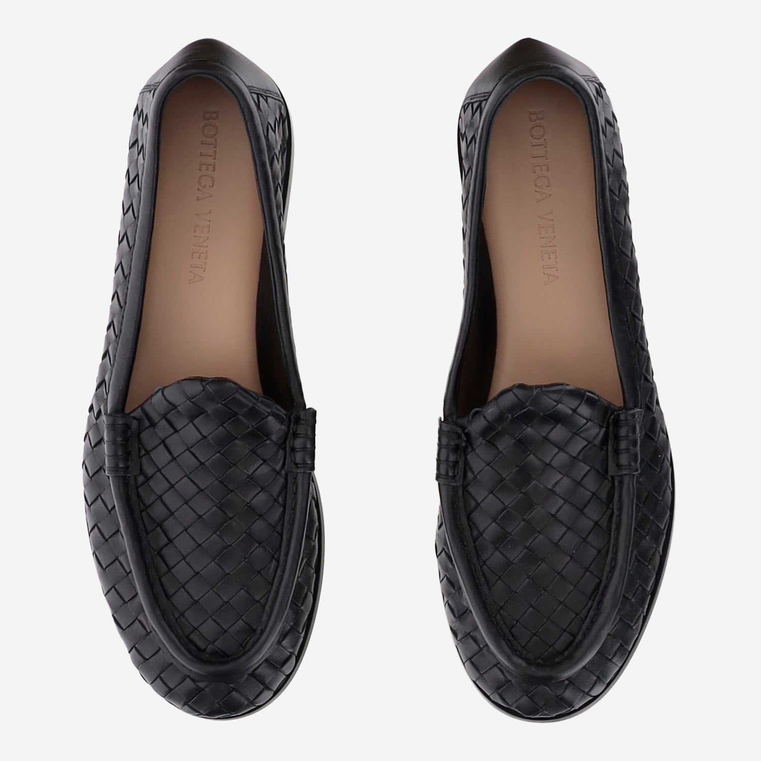 Bottega Veneta MOCASSINI SILENZIO CON MOTIVO INTRECCIATO, view 2