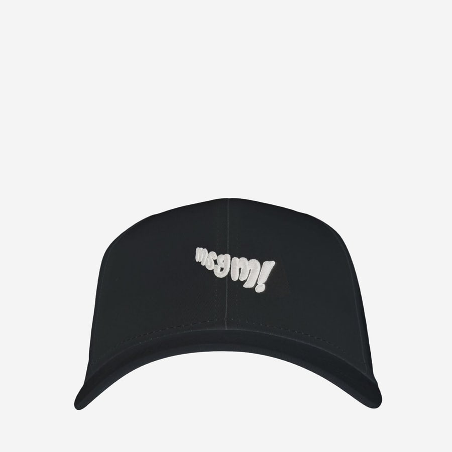 MSGM KIDS CAPPELLO DA BASEBALL IN COTONE CON LOGO