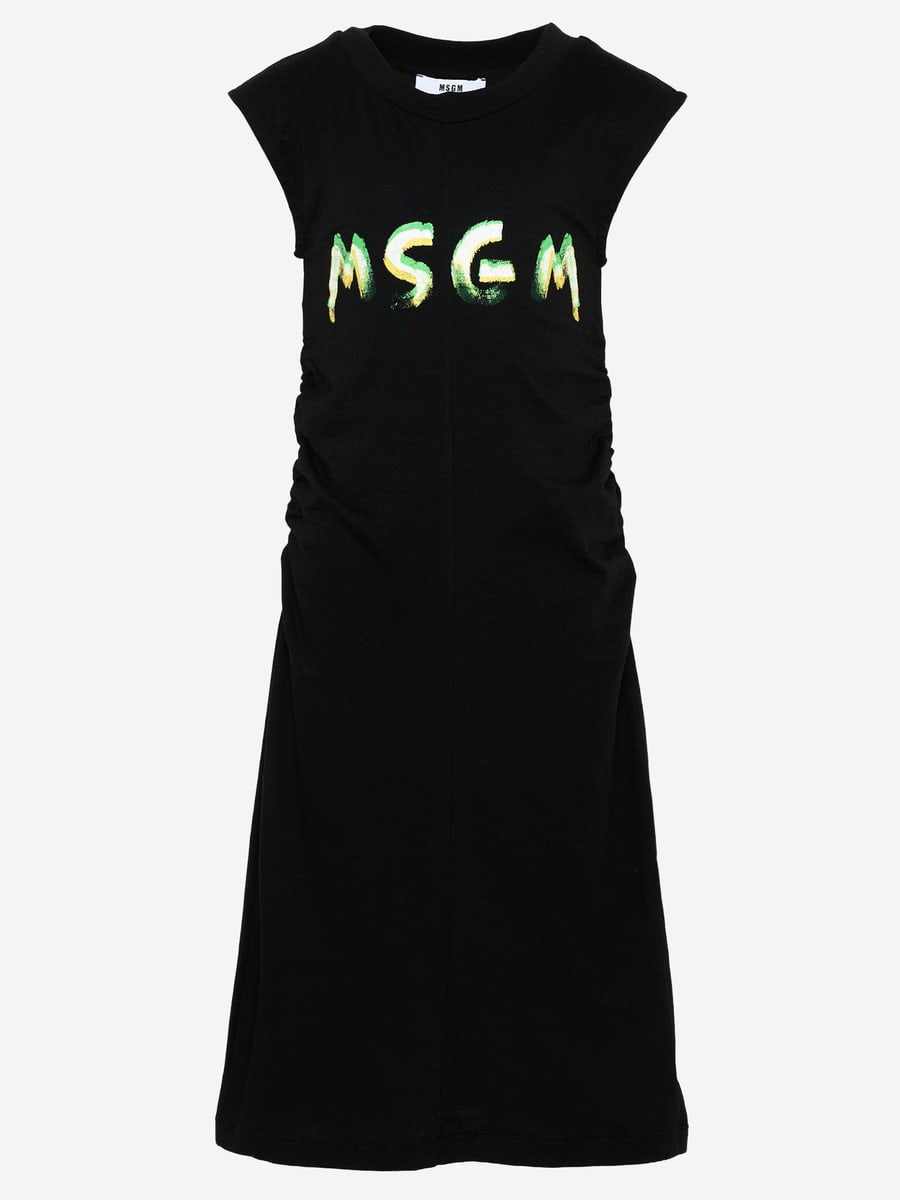MSGM KIDS ABITO IN COTONE CON LOGO