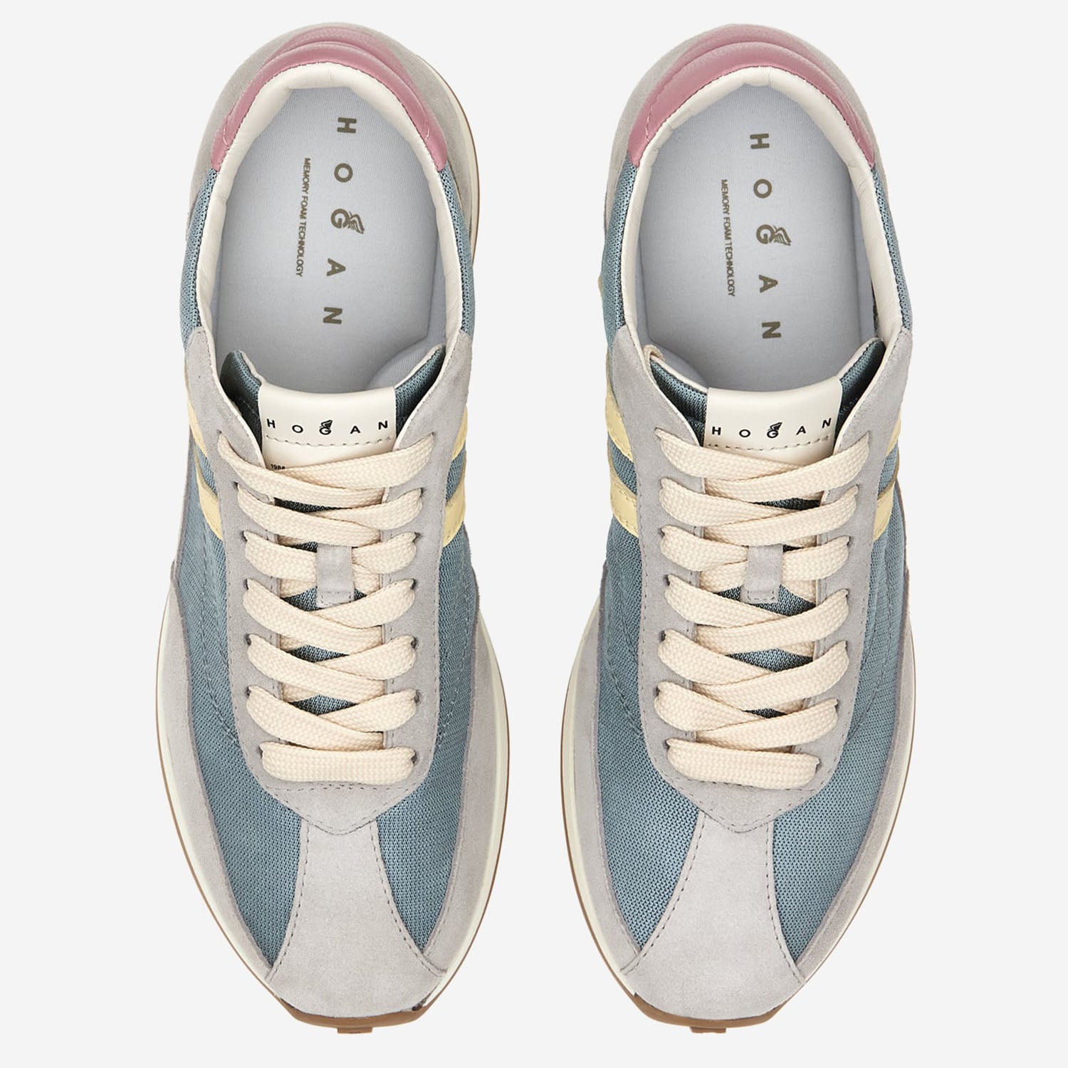 Hogan Sneakers Athletic in pelle e tessuto tecnico, view 2