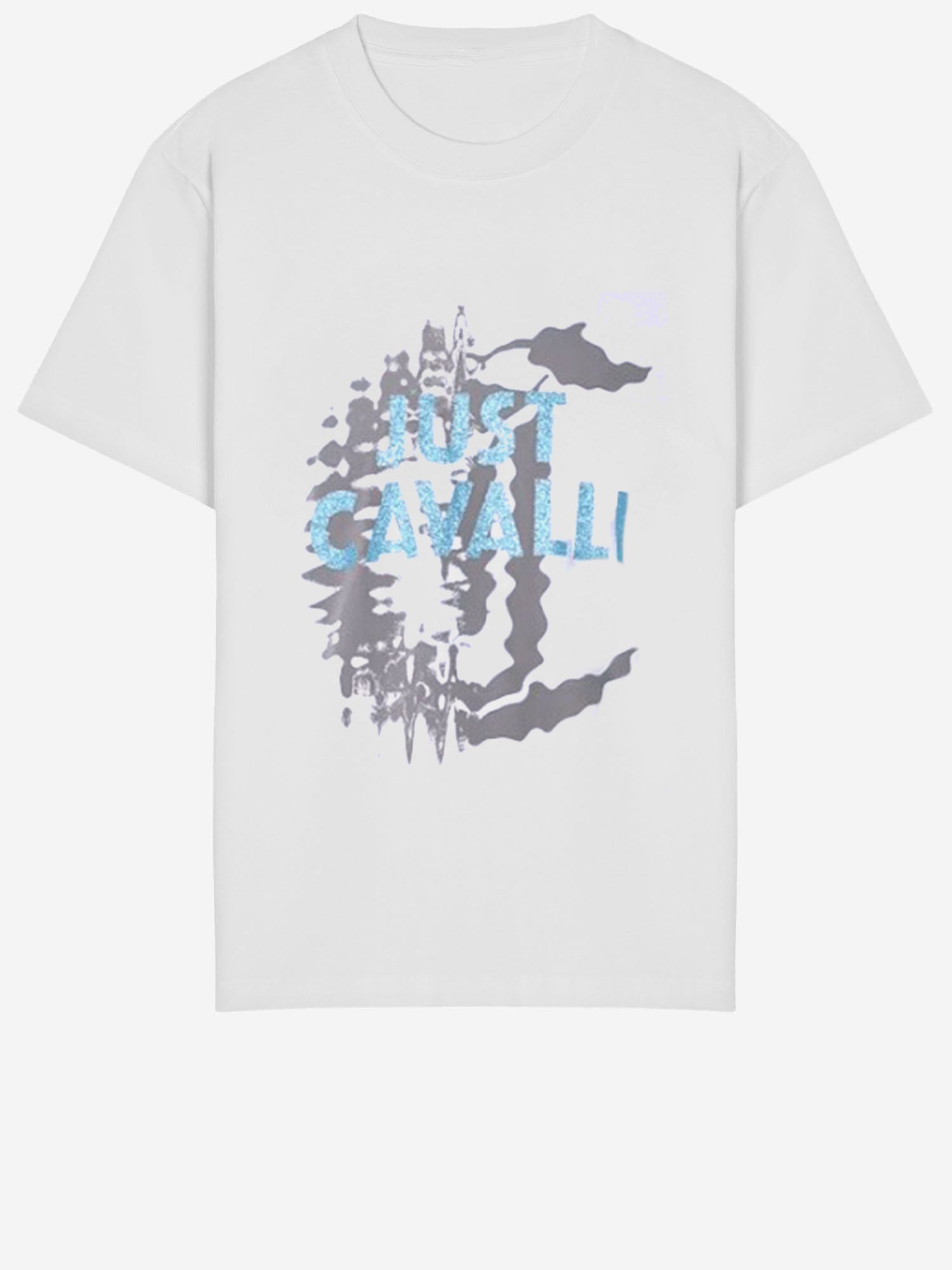 JUST CAVALLI T-SHIRT IN COTONE CON STAMPA LOGO