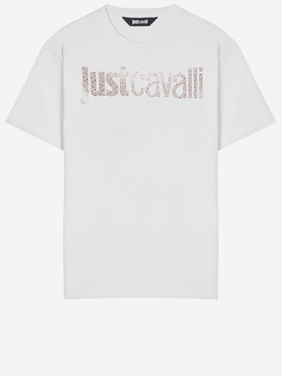JUST CAVALLI T-SHIRT IN COTONE CON LOGO