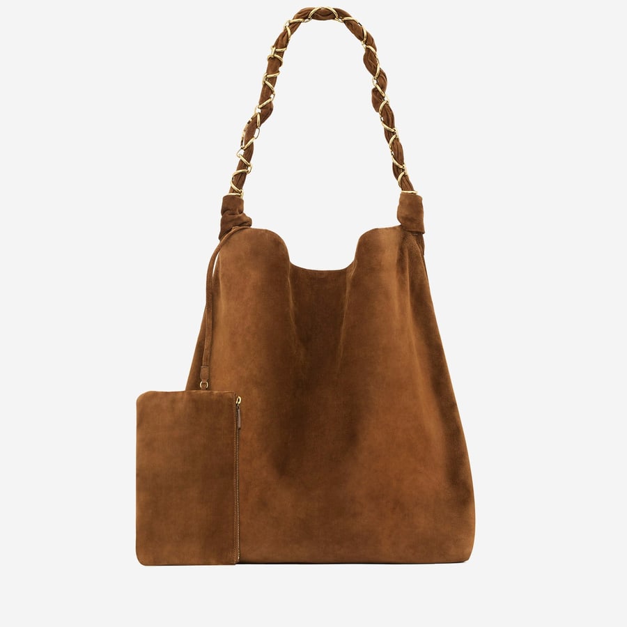 Saint Laurent BORSA AMALIA IN PELLE SCAMOSCIATA, view 2