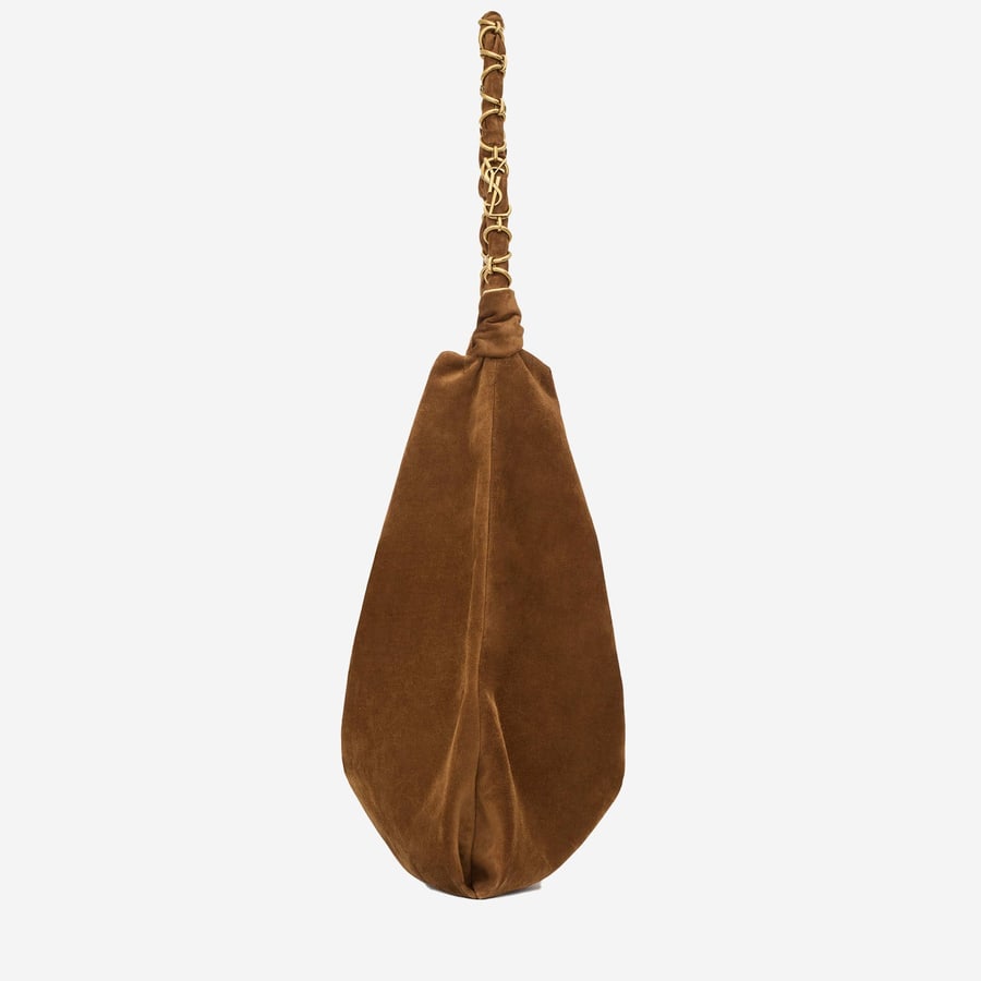 Saint Laurent BORSA AMALIA IN PELLE SCAMOSCIATA, view 3