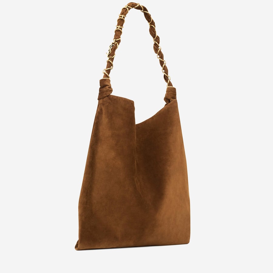 Saint Laurent BORSA AMALIA IN PELLE SCAMOSCIATA, view 4