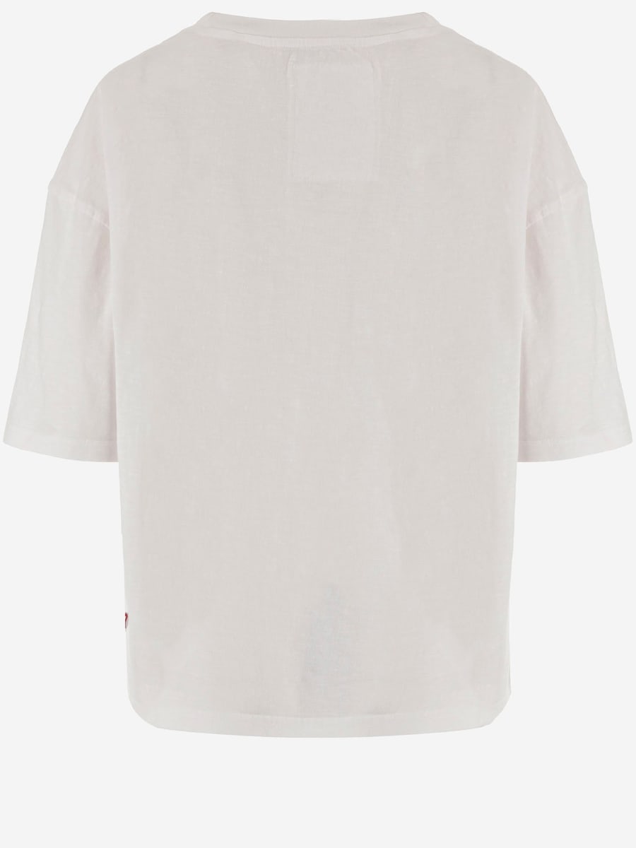 ONE TEE T-SHIRT IN COTONE CON LOGO, view 2
