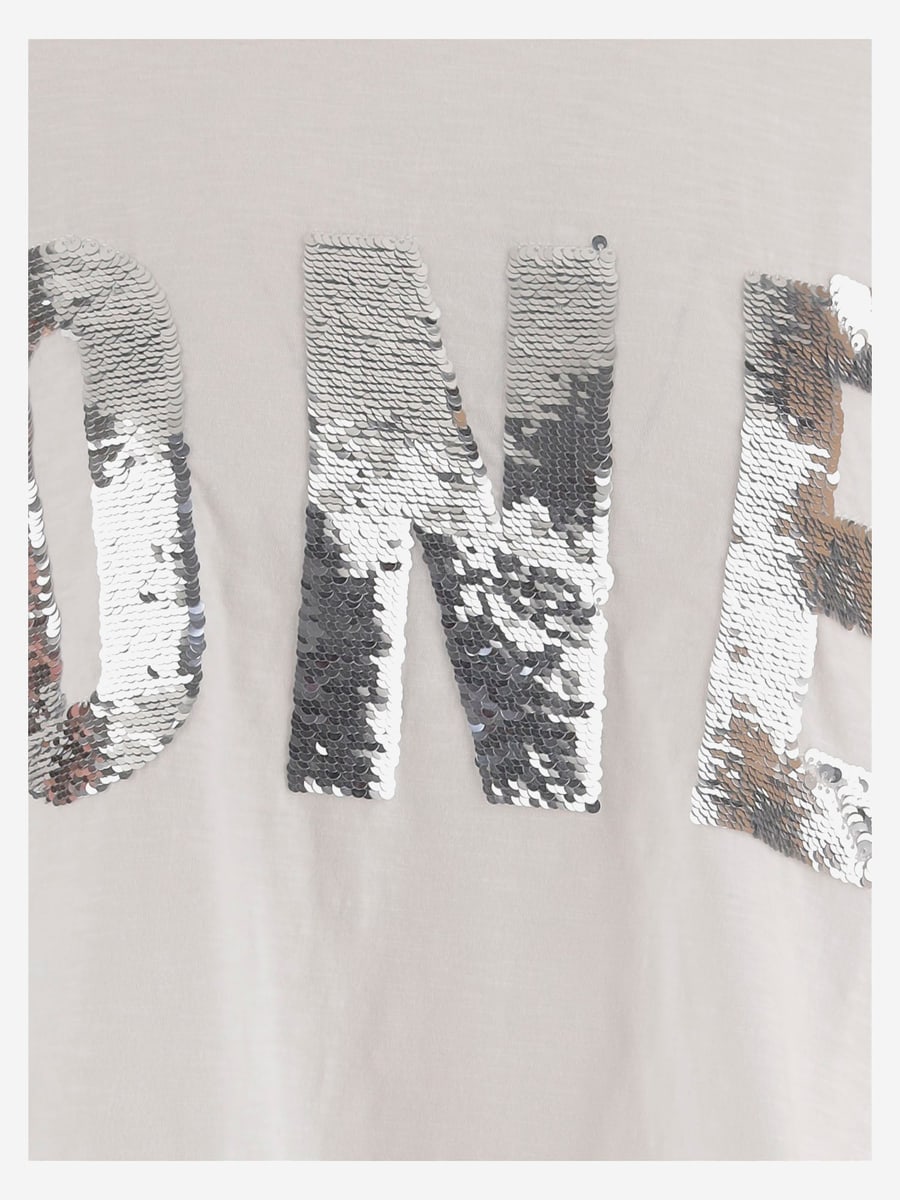 ONE TEE T-SHIRT IN COTONE CON LOGO, view 3