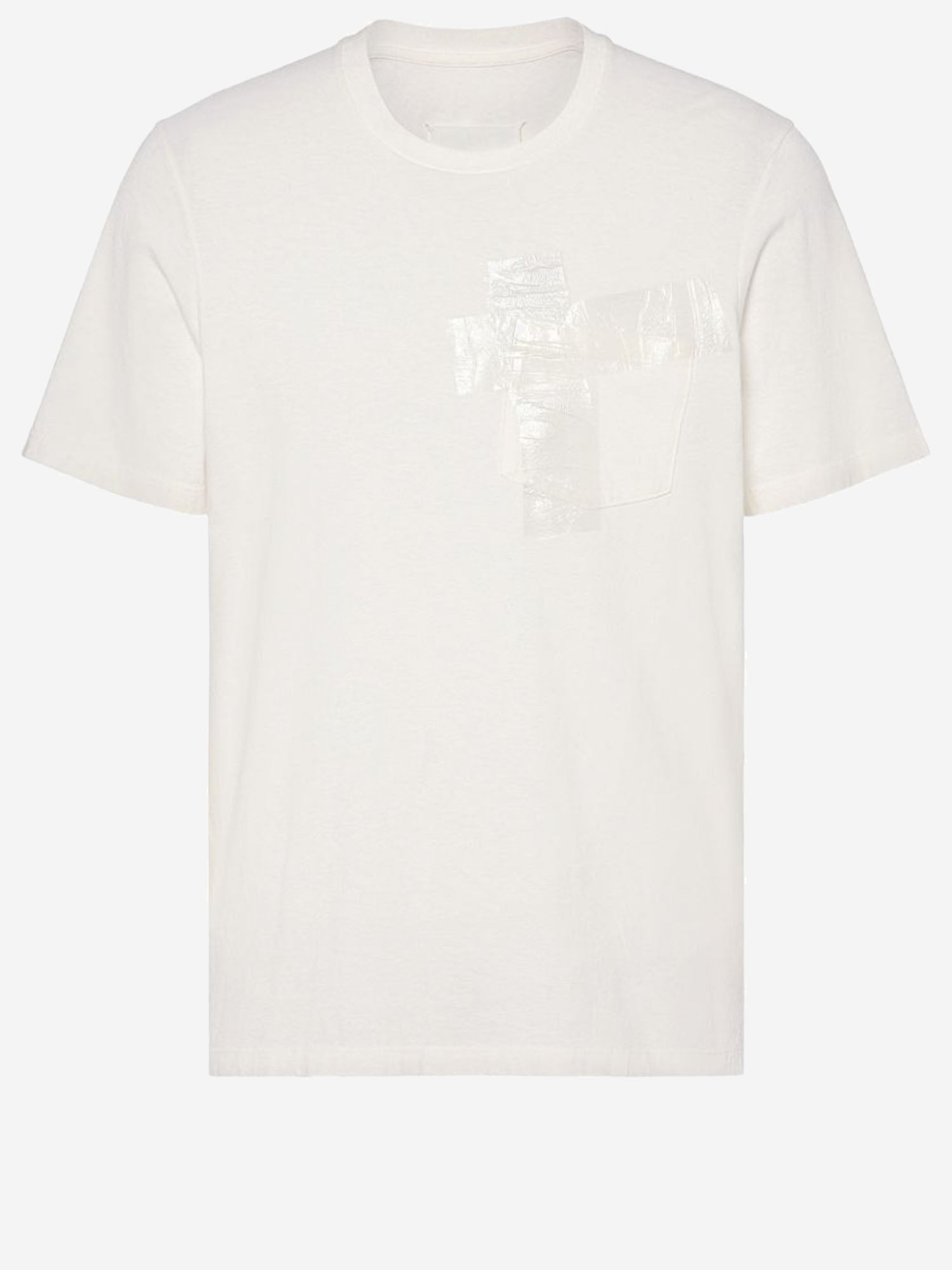 Maison Margiela T-SHIRT IN COTONE CON CON NASTRO ADESIVO