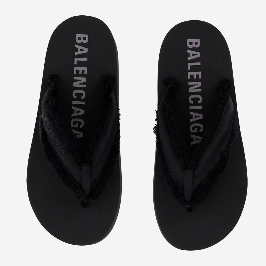 Balenciaga SANDALI JET LAG  IN SATIN SPAZZOLATO, view 2
