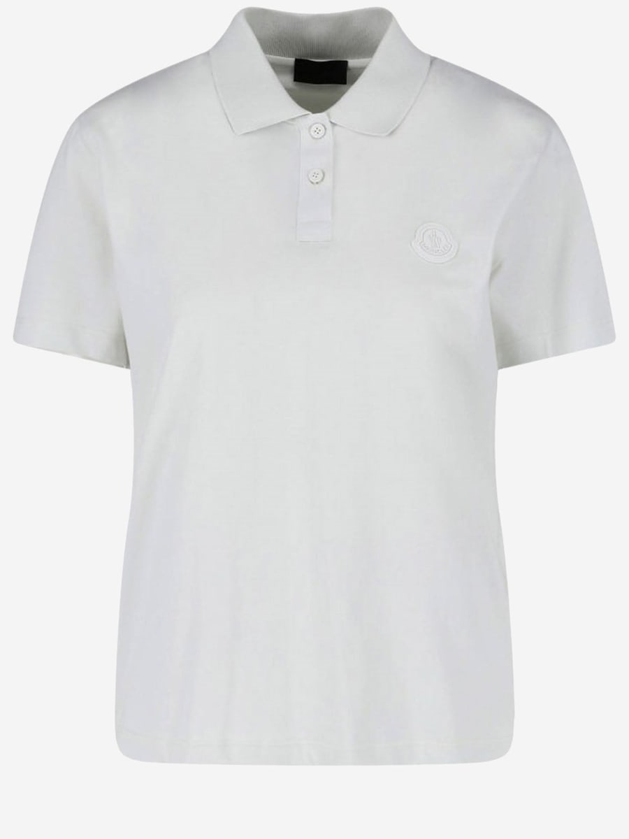Moncler POLO IN COTONE CON LOGO