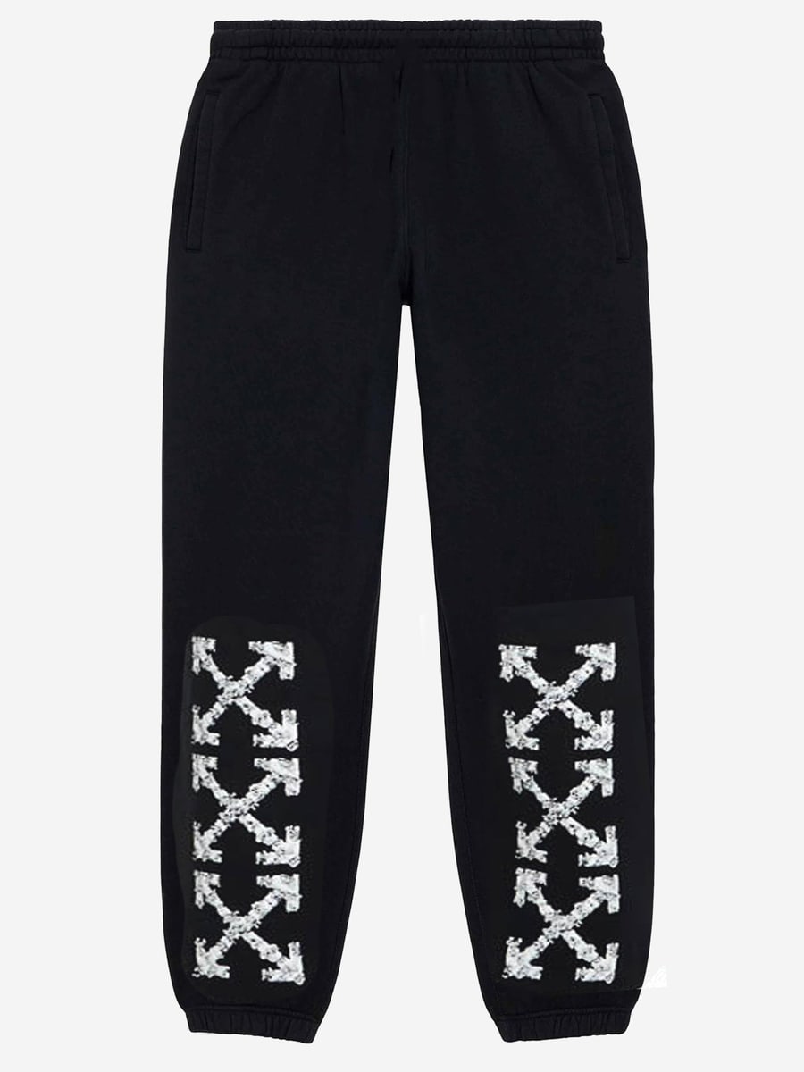 Off-White PANTALONI IN COTONE CON LOGO, view 2