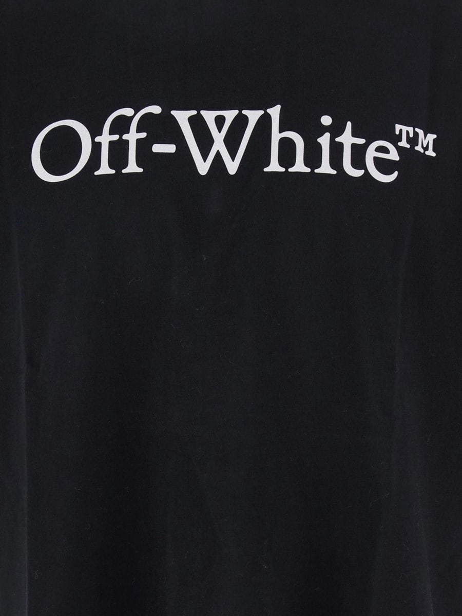 Off-White T-SHIRT IN COTONE CON LOGO, view 3