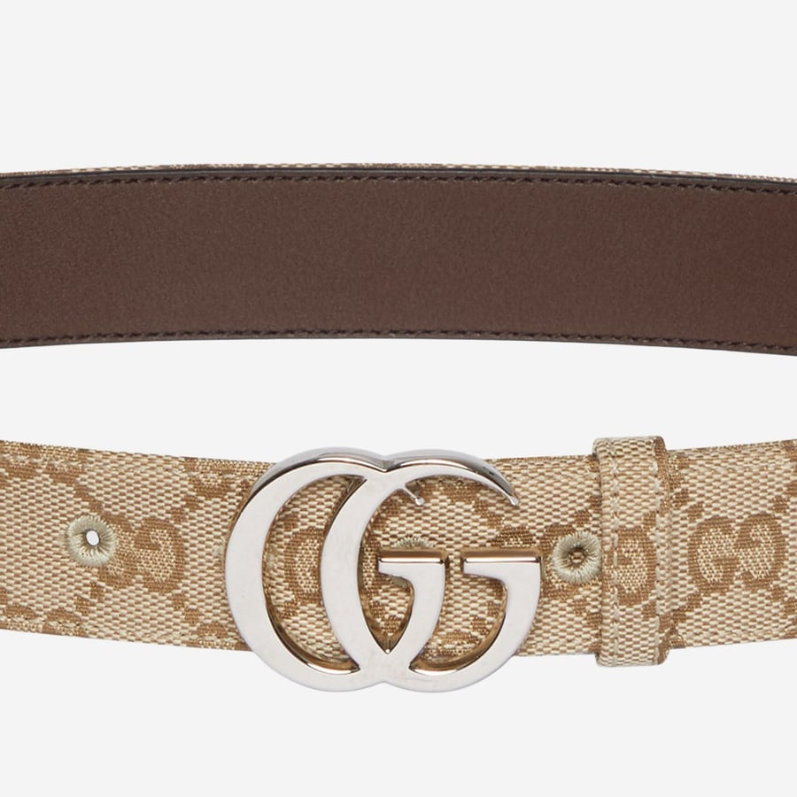 Gucci Cintura GG Marmont in tessuto, view 3