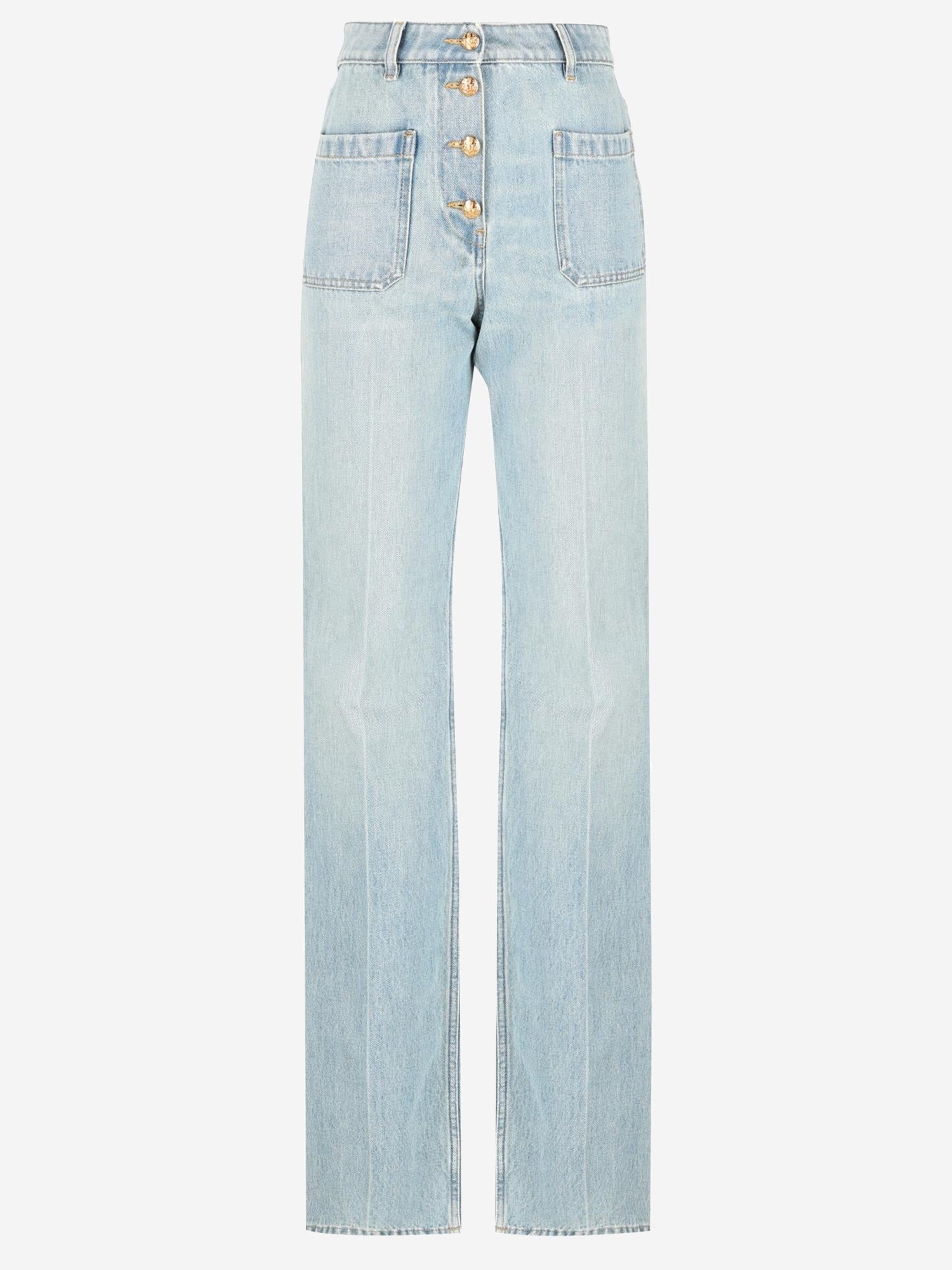 VALENTINO JEANS IN DENIM CON BOTTONI DORATI