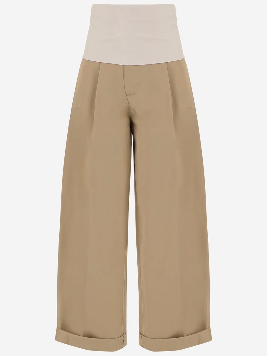 DARKPARK PANTALONI IN COTONE CON VITA ELASTICIZZATA