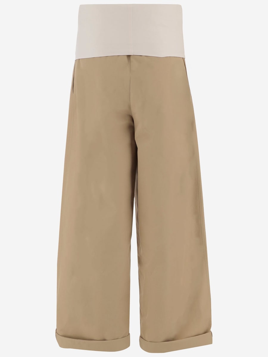 DARKPARK PANTALONI IN COTONE CON VITA ELASTICIZZATA, view 2