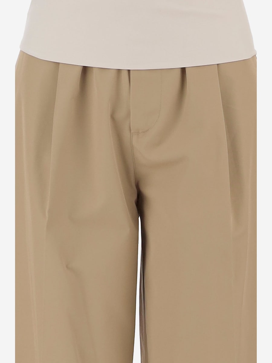 DARKPARK PANTALONI IN COTONE CON VITA ELASTICIZZATA, view 3