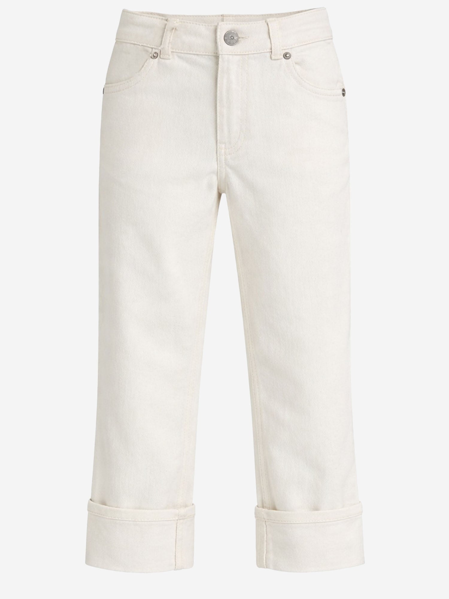 GUCCI KIDS JEANS IN DENIM DI COTONE CON DETTAGLI WEB