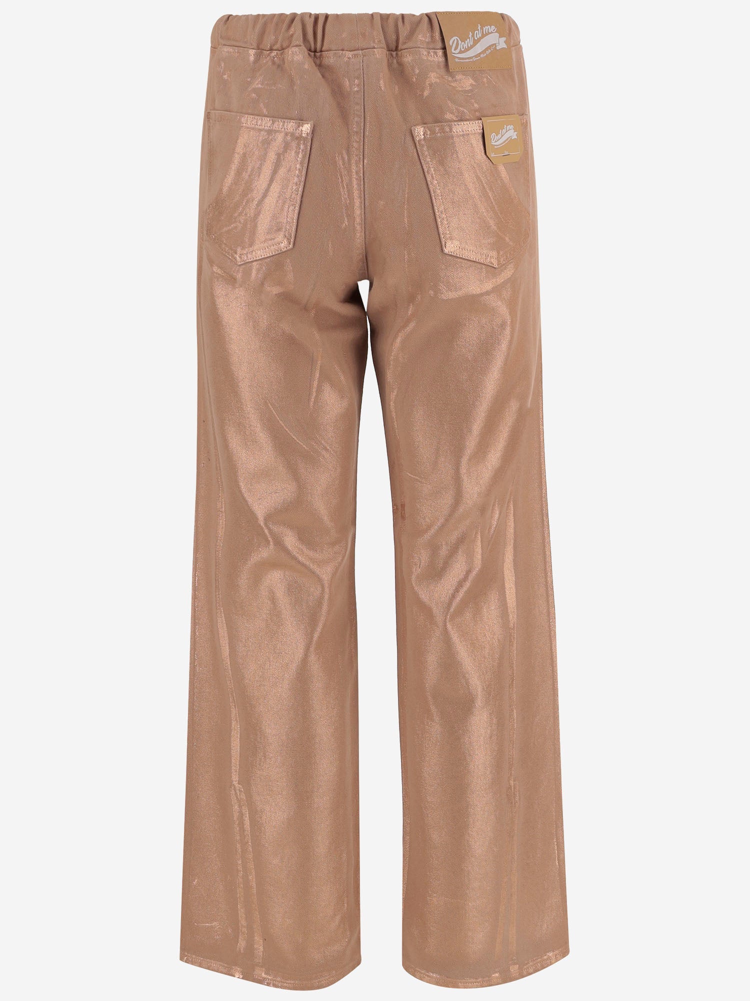 DONT @ ME PANTALONI IN COTONE CON COULISSE, view 2