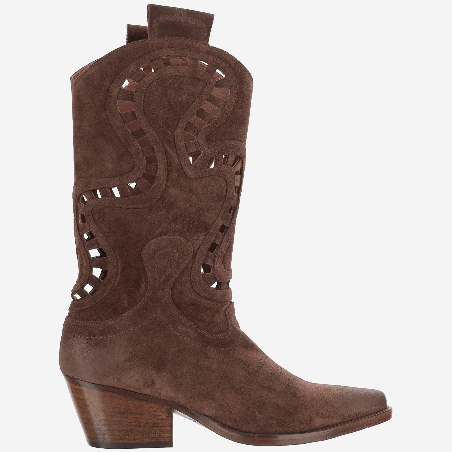 SARTORE STIVALI IN SUEDE CON DETTAGLI CUT-OUT