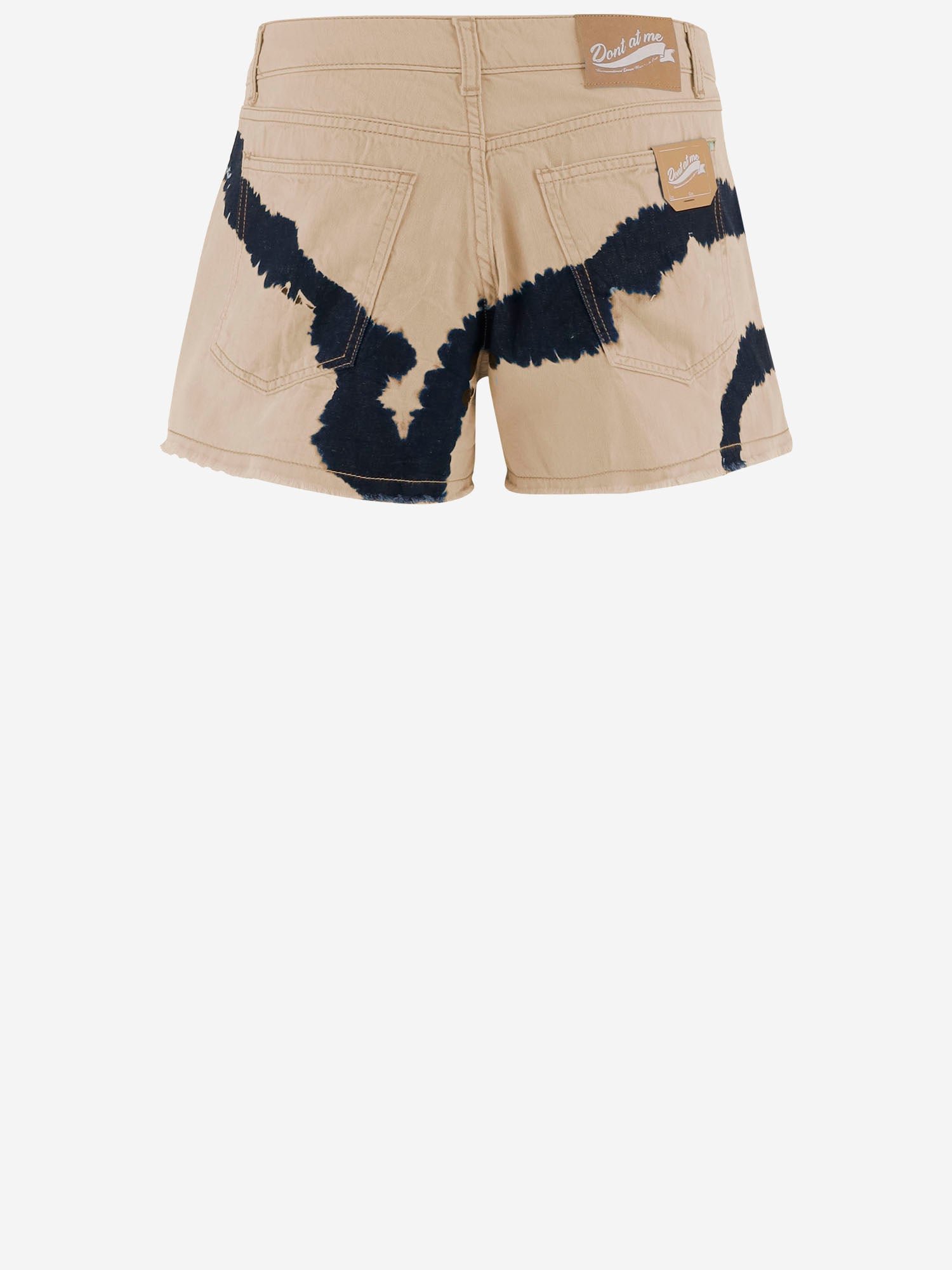 DONT @ ME PANTALONI CORTI IN COTONE CON MOTIVO TIE-DYE, view 2