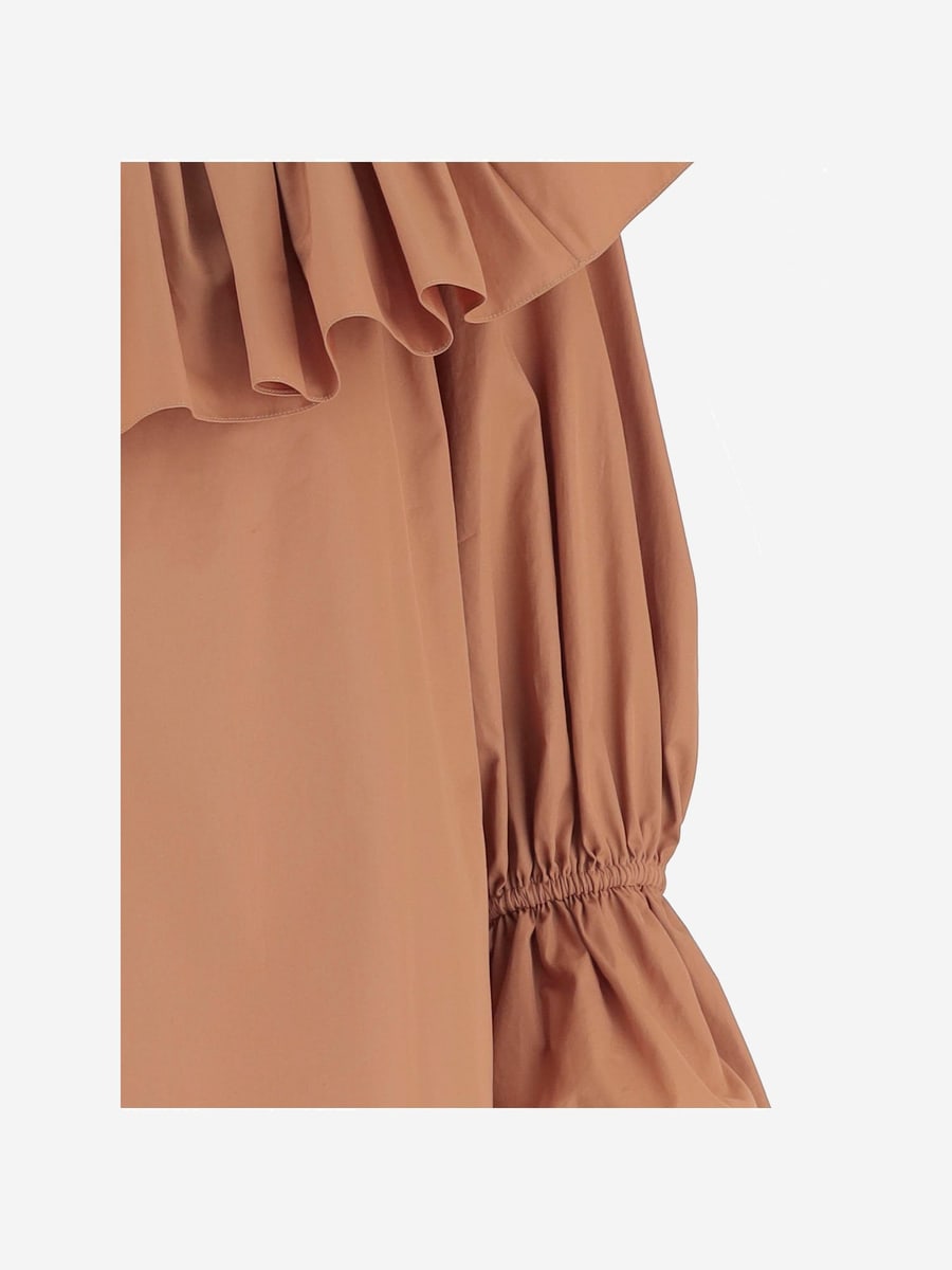Chloé TOP IN COTONE CON VOLANT, view 3