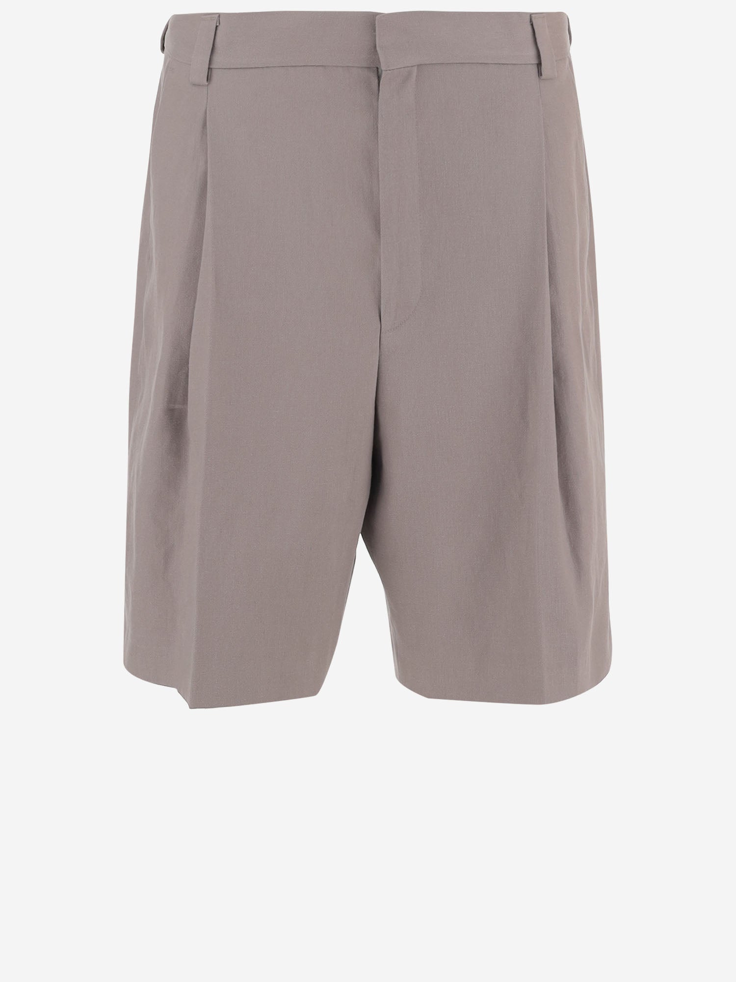 HUGO BOSS PANTALONI CORTI IN MISTO CANAPA