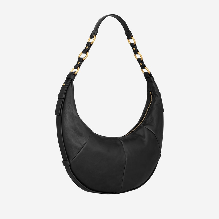 Saint Laurent BORSA HOBO IN PELLE, view 2