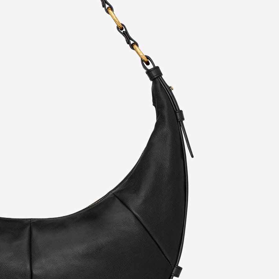 Saint Laurent BORSA HOBO IN PELLE, view 4