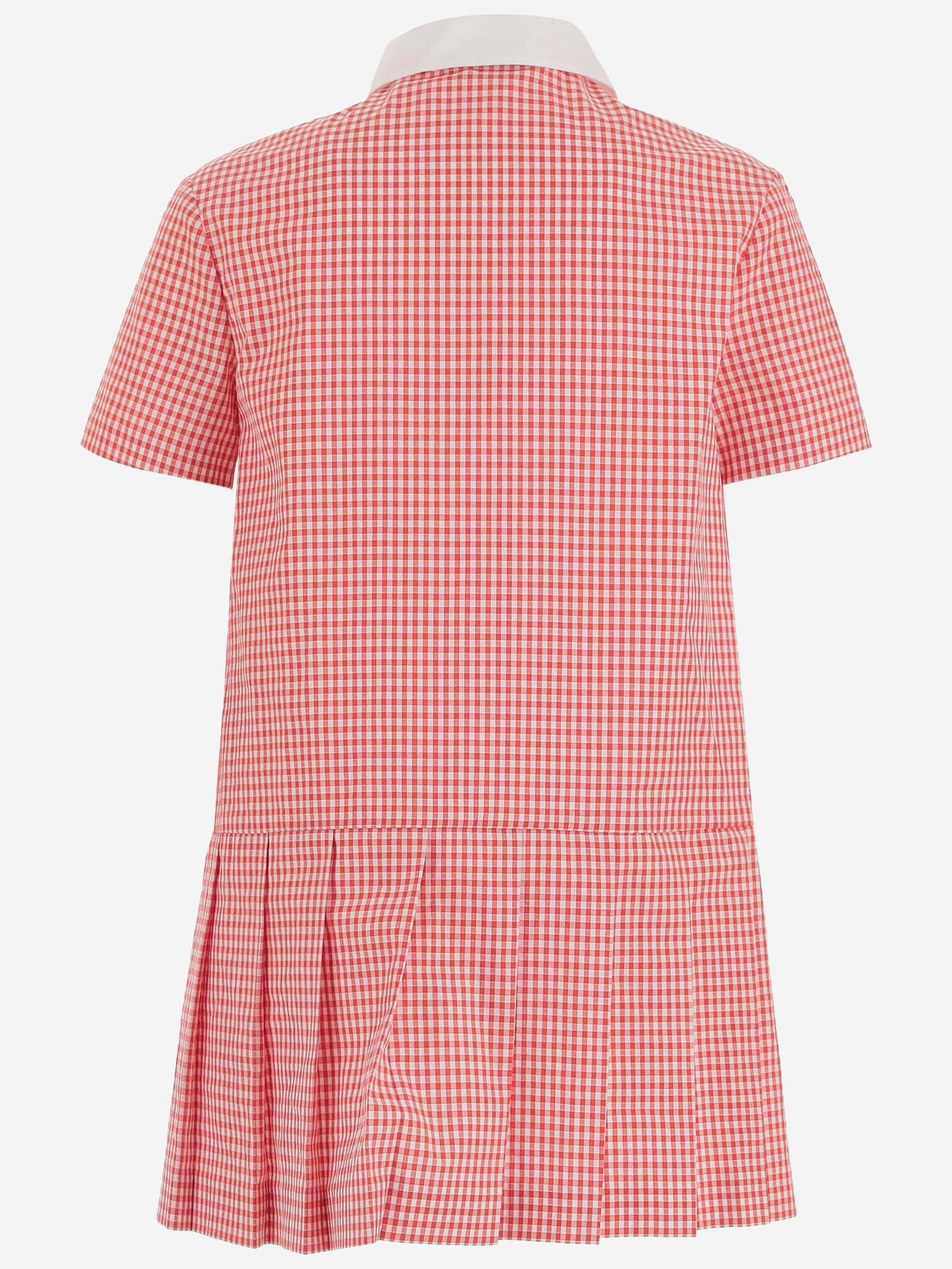GUCCI KIDS ABITO IN COTONE STRETCH CON MOTIVO A QUADRI, view 2