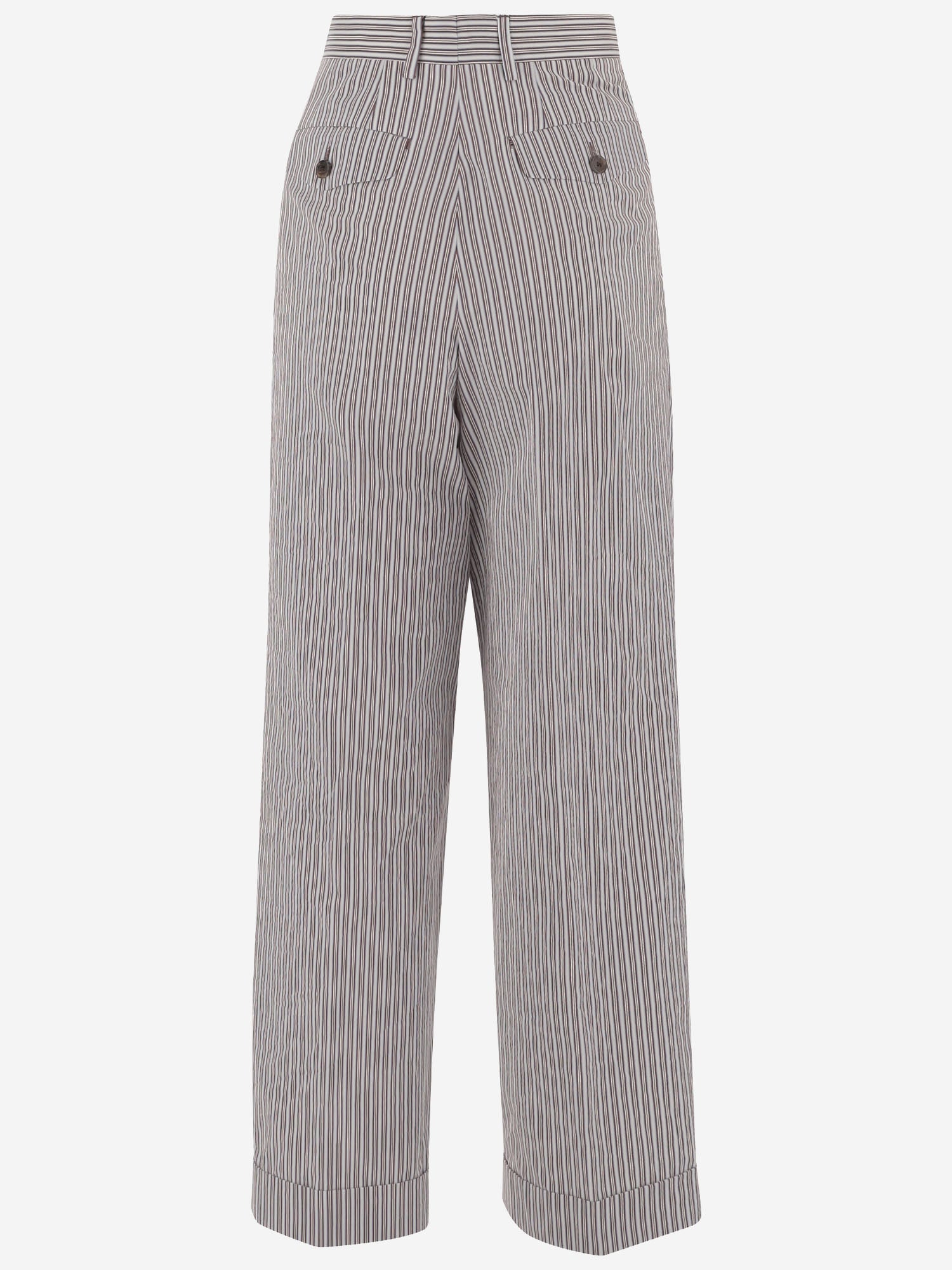 Dries Van Noten PANTALONI IN COTONE E SETA A RIGHE, view 2