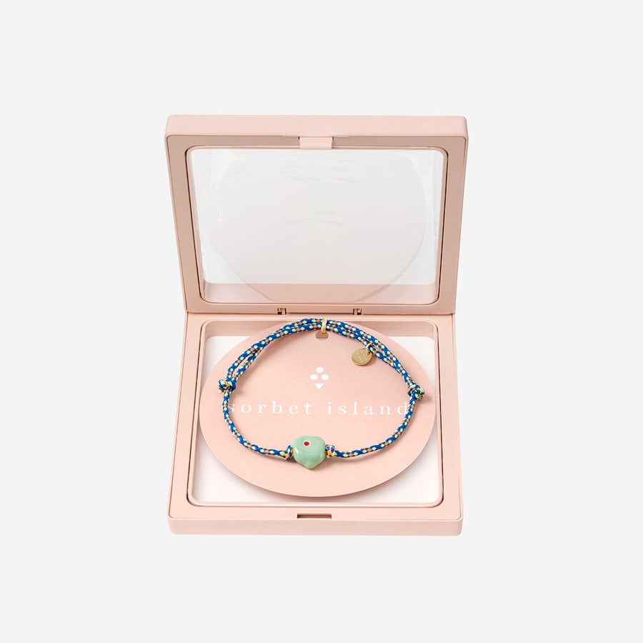 SORBET ISLAND Bracciale Guardian con perla in vetro, view 2