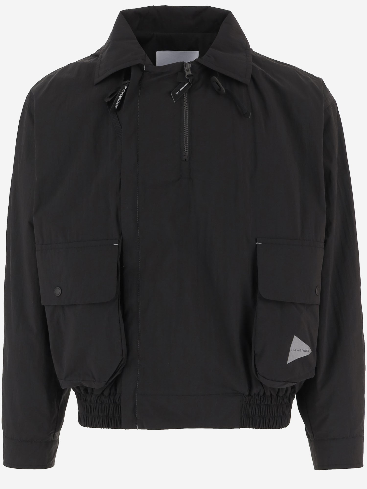 AND WANDER GIACCA IN NYLON CON COLLO REGOLABILE