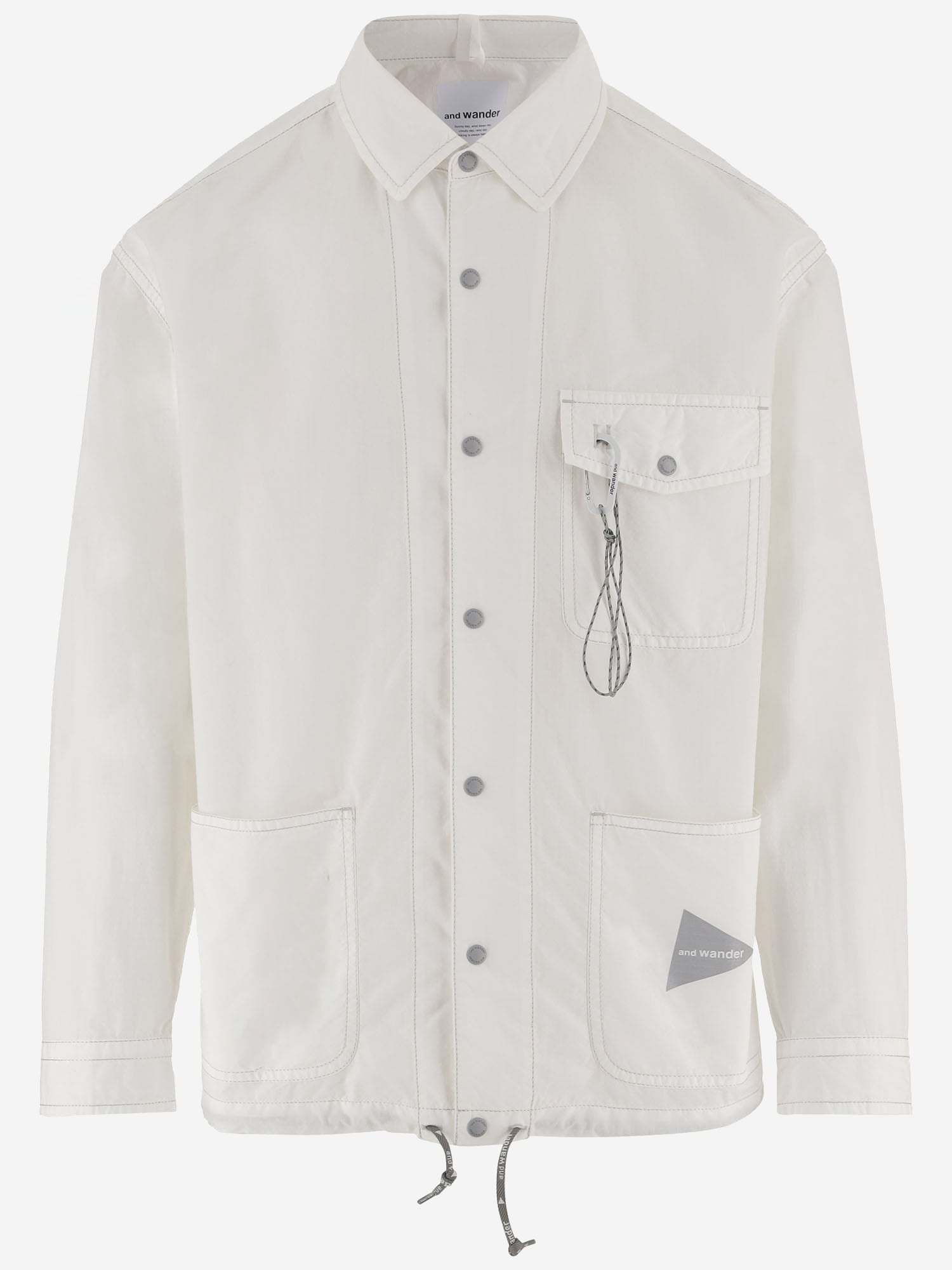 AND WANDER GIACCA IN MISTO COTONE CON LOGO