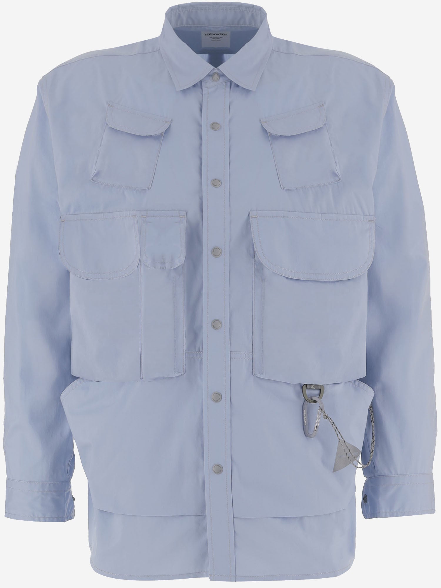 AND WANDER CAMICIA IN MISTO COTONE CON TASCHE MULTIPLE