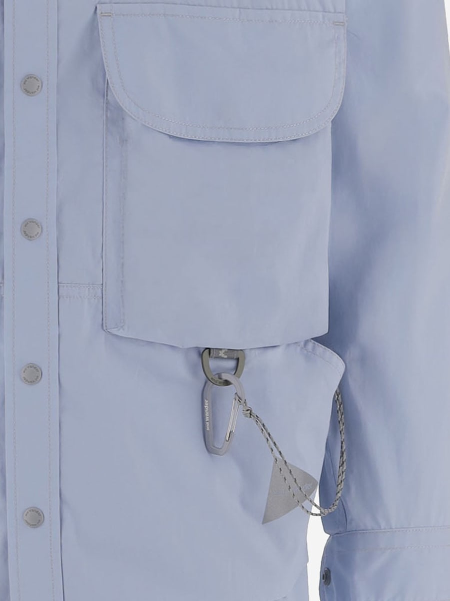 AND WANDER CAMICIA IN MISTO COTONE CON TASCHE MULTIPLE, view 3