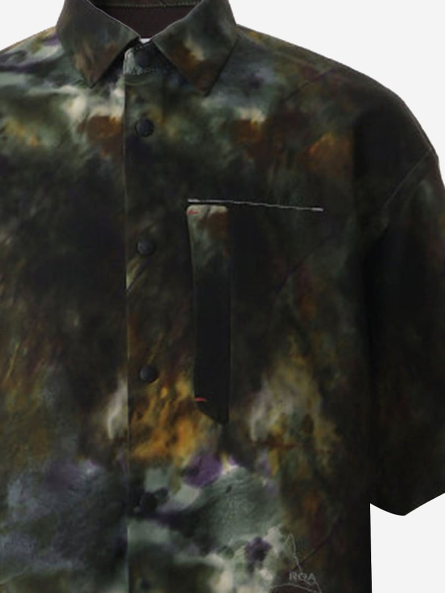 AND WANDER CAMICIA IN NYLON CON STAMPA ASTRATTA, view 3