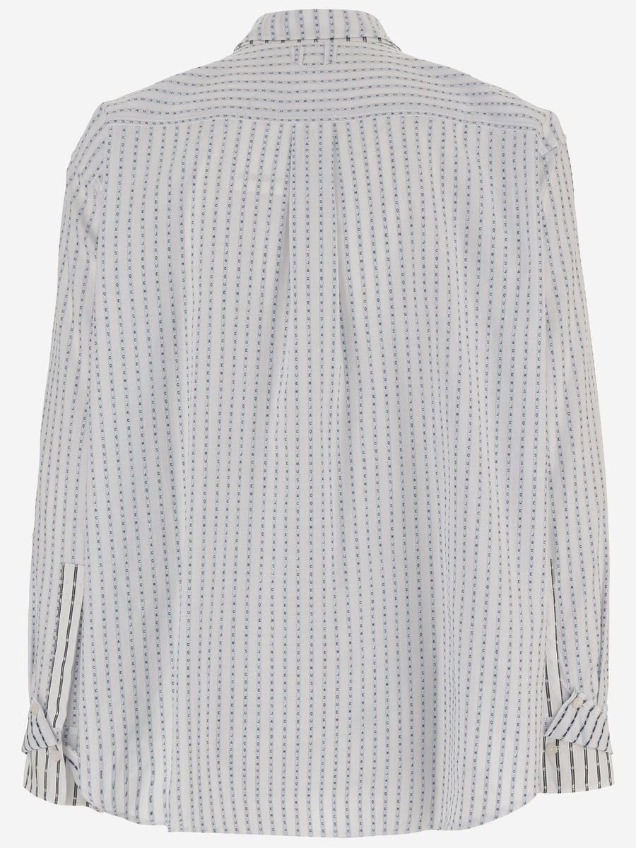 Jacquemus CAMICIA IN COTONE A RIGHE CON LOGO, view 2