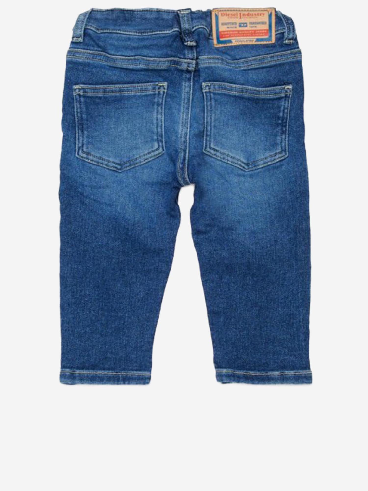 DIESEL KIDS JEANS D-GALE IN MISTO COTONE STRETCH, view 2