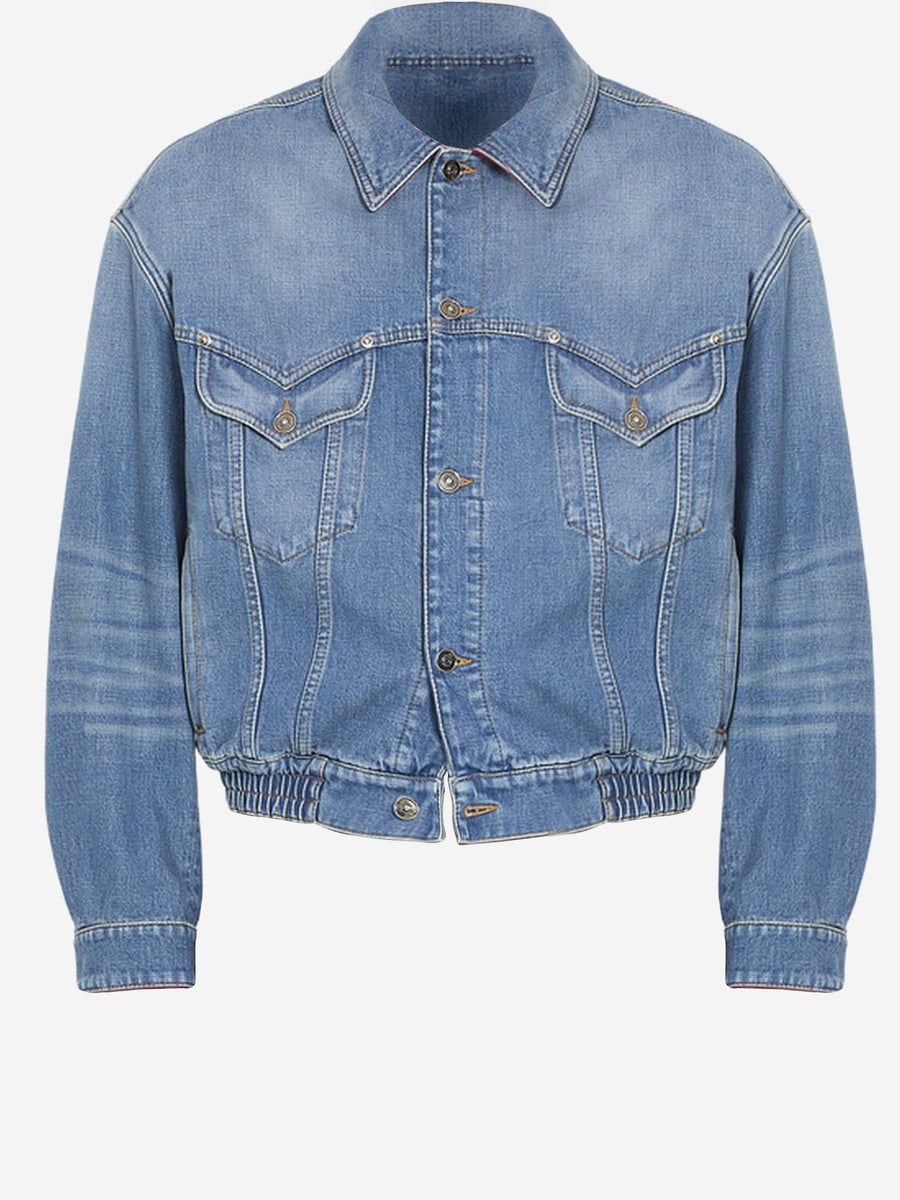 Versace GIACCA IN DENIM DI COTONE