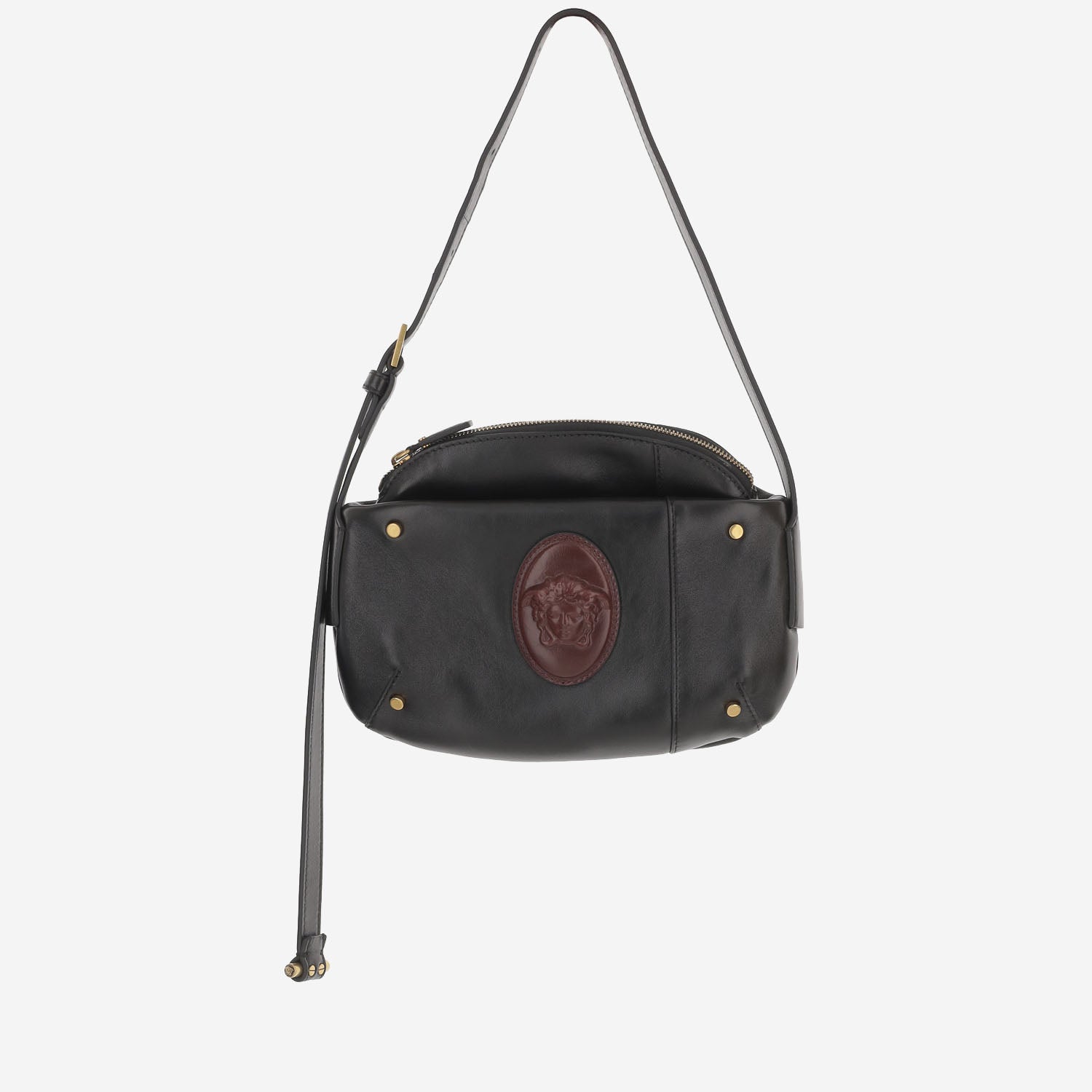Versace BORSA A TRACOLLA IN PELLE CON LOGO MEDUSA