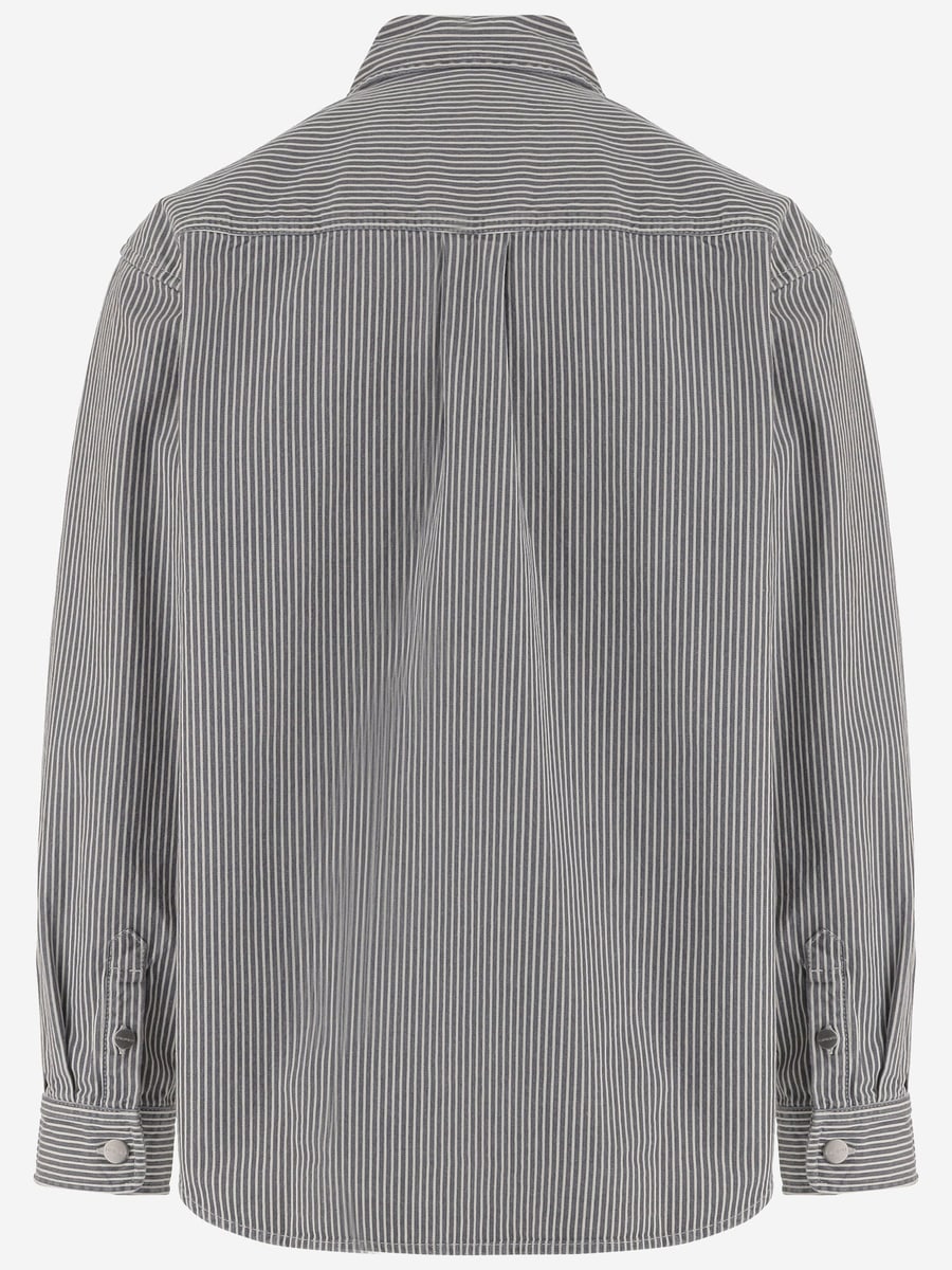 Carhartt WIP Camicia in cotone con patch logo, view 2