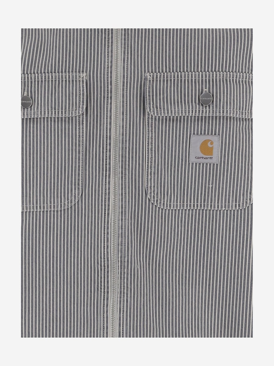 Carhartt WIP Camicia in cotone con patch logo, view 3