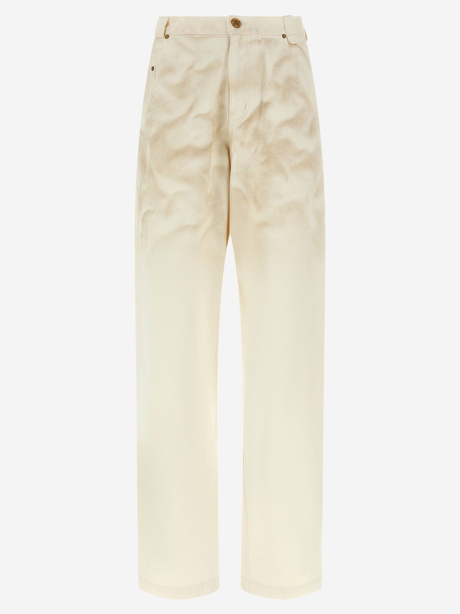 WILLY CHAVARRIA JEANS BAD BOY IN COTONE CON TEXTURE STROPICCIATA