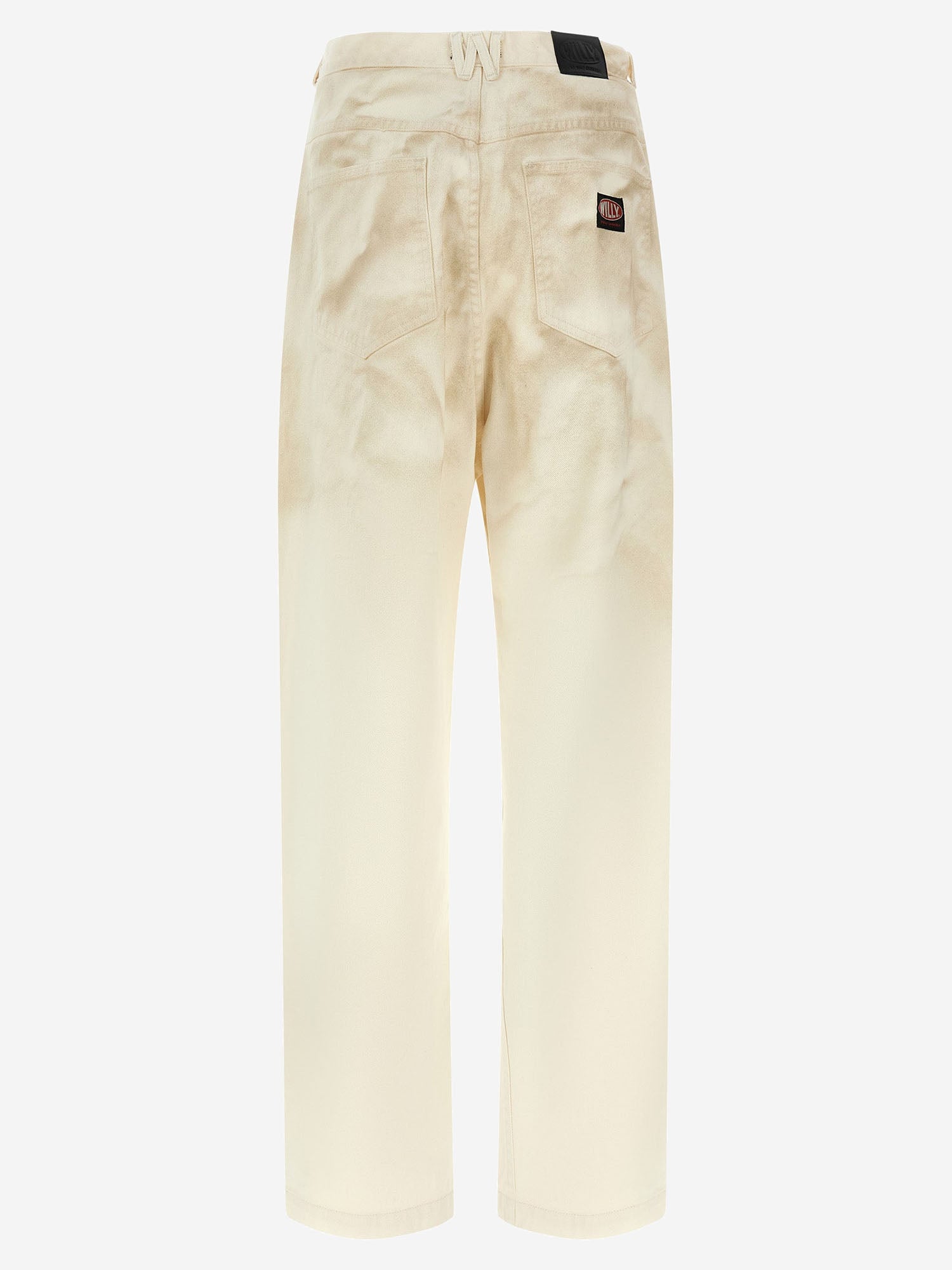 WILLY CHAVARRIA JEANS BAD BOY IN COTONE CON TEXTURE STROPICCIATA, view 2