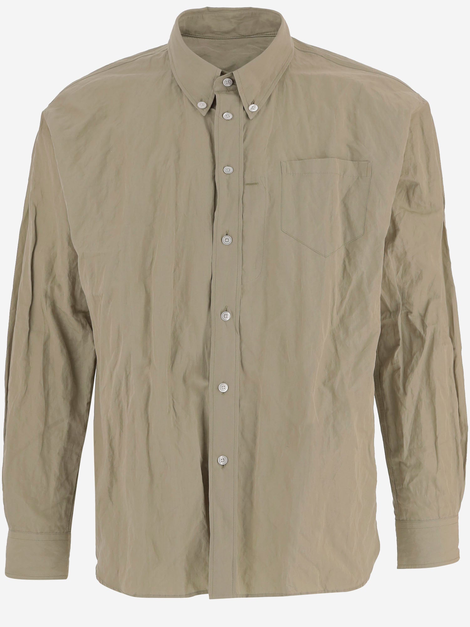 WILLY CHAVARRIA CAMICIA IN MISTO COTONE CON TEXTURE STROPICCIATA